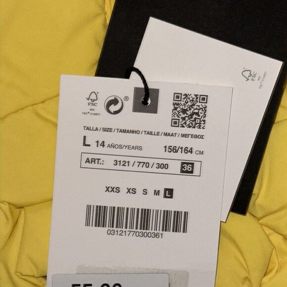 ZARA Kids | Yellow | ALASTAIR MCKIMN PUFFERT VEST - Picture 4 of 5
